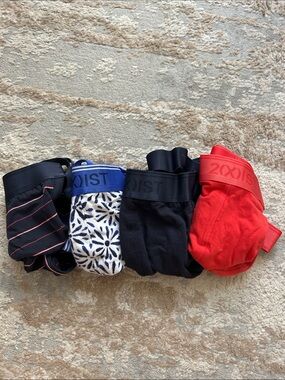 2xist Men's Stretch Cotton Jock Straps - Black, Red, Blue, Patterned - Size XL